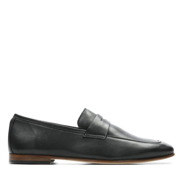 Clarks Mens Code Step Loafers Black | USA-9310824